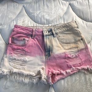 Multi-color high rise shorts